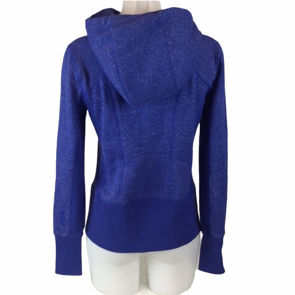 Zella Royal Blue Full Zip Nila Hoodie Pockets - Picture 5 of 8